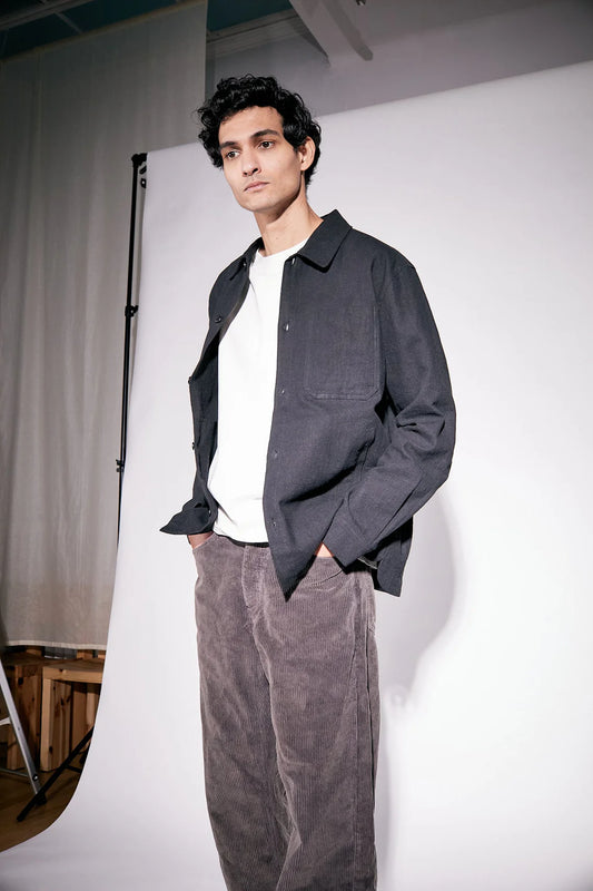 Brixtol Textiles Frank Linen - black