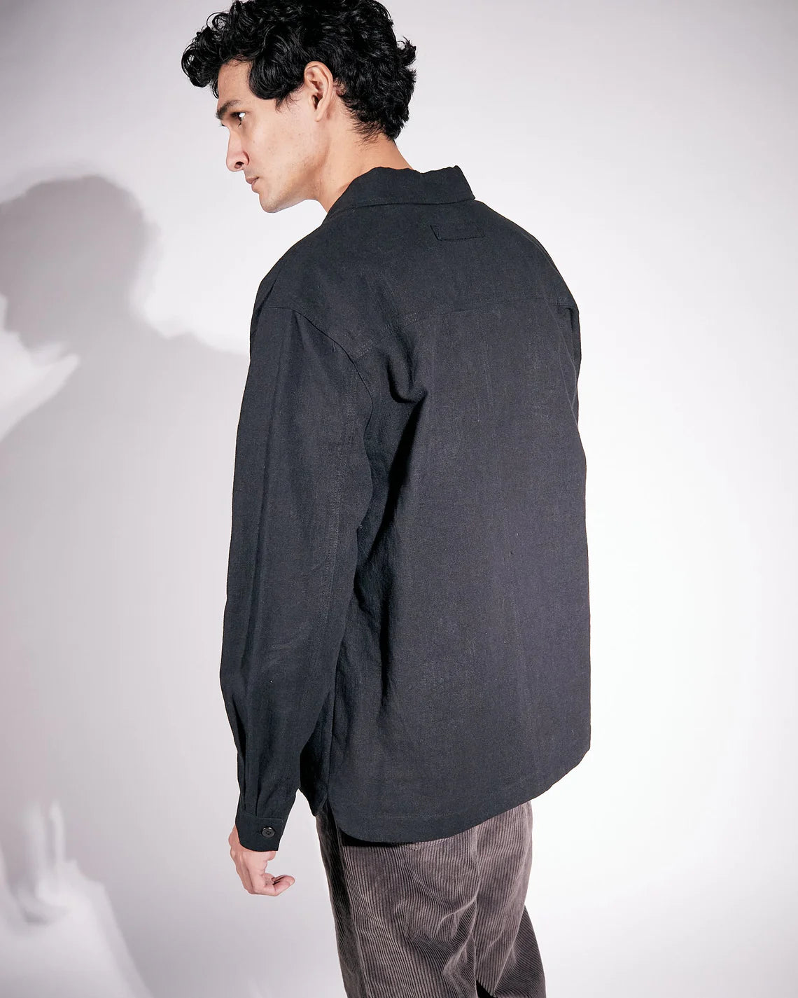 Brixtol Textiles Frank Linen - black