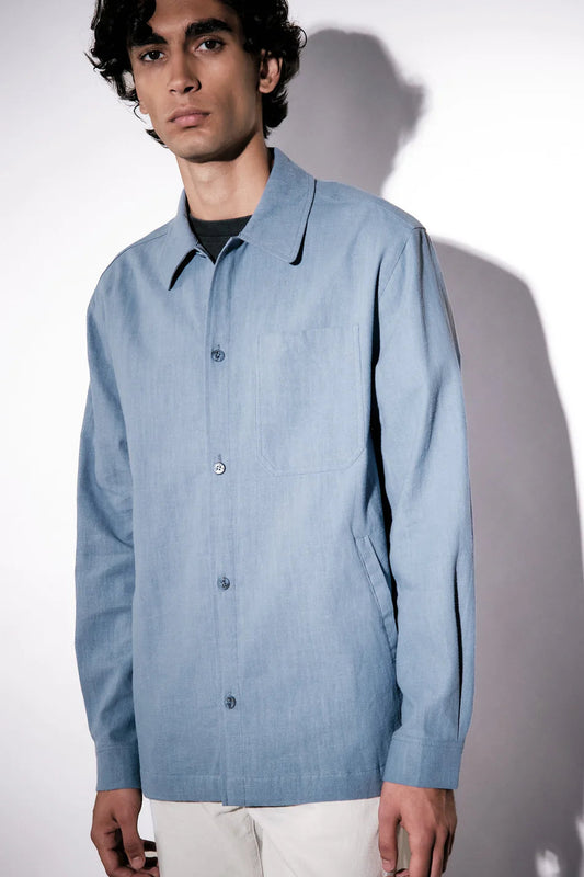 Brixtol Textiles Frank Linen - dusty blue