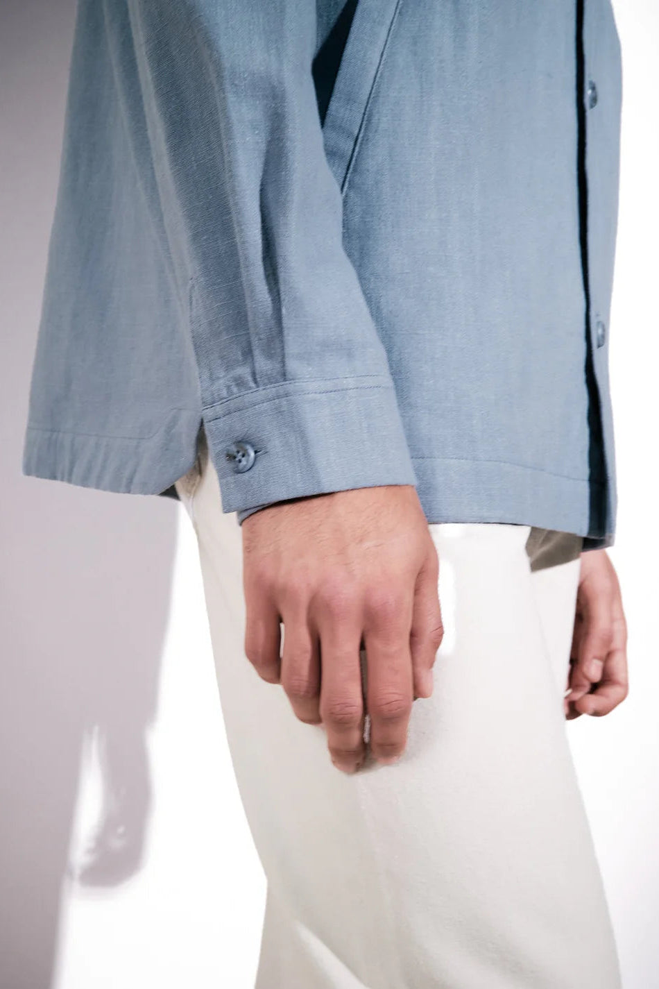 Brixtol Textiles Frank Linen - dusty blue