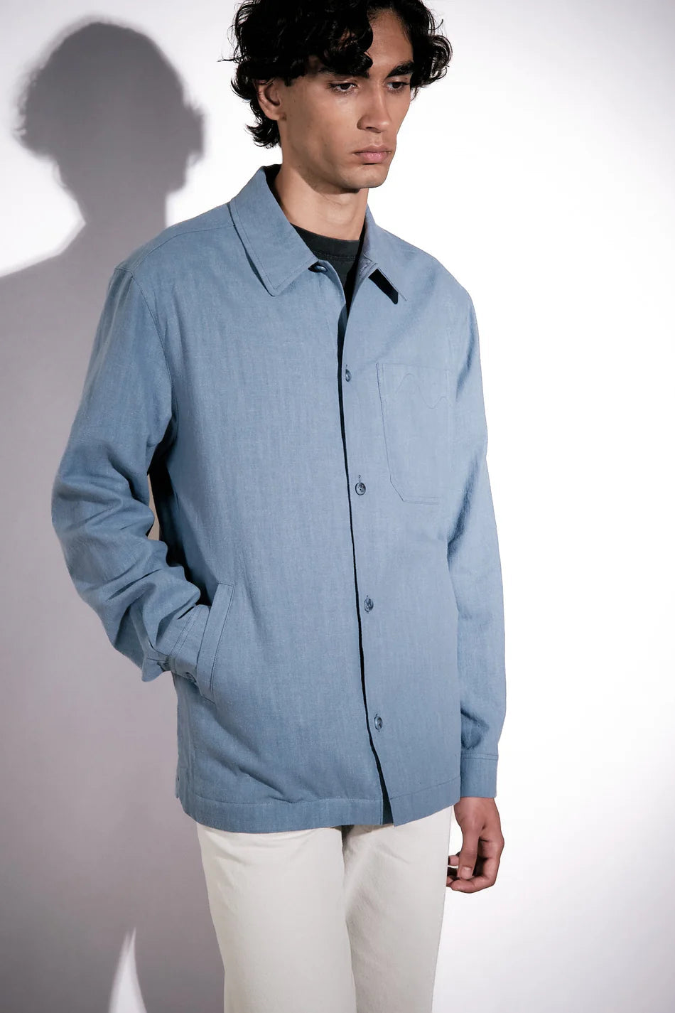 Brixtol Textiles Frank Linen - dusty blue