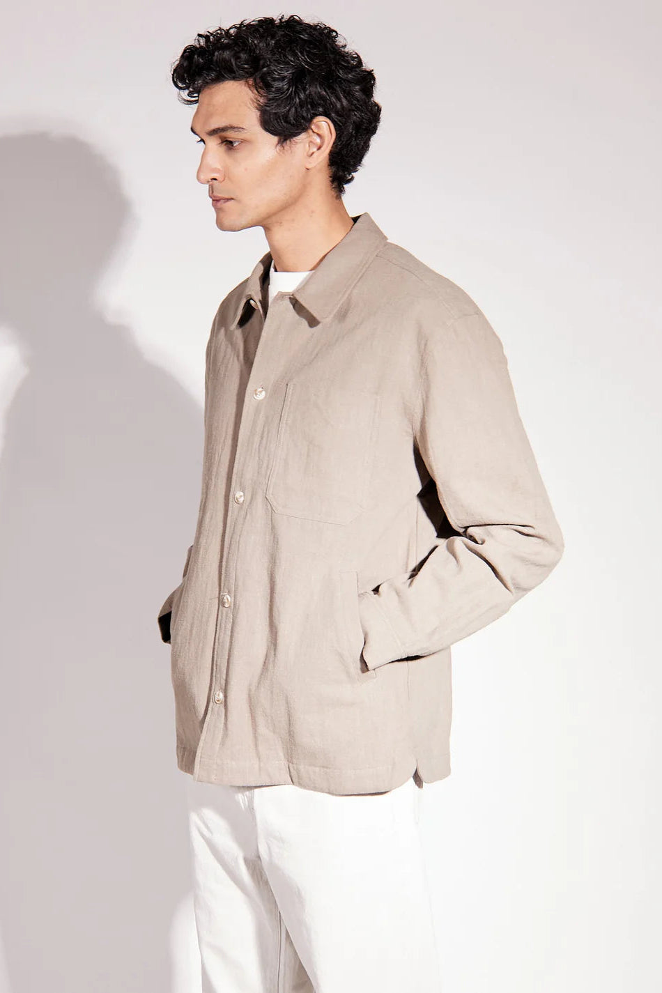 Brixtol Textiles Frank Linen - light moss