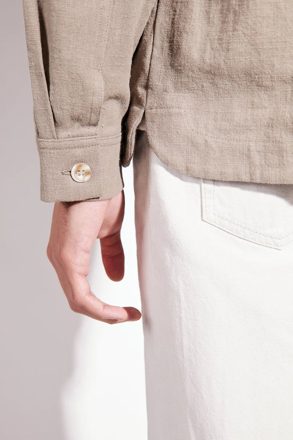 Brixtol Textiles Frank Linen - light moss