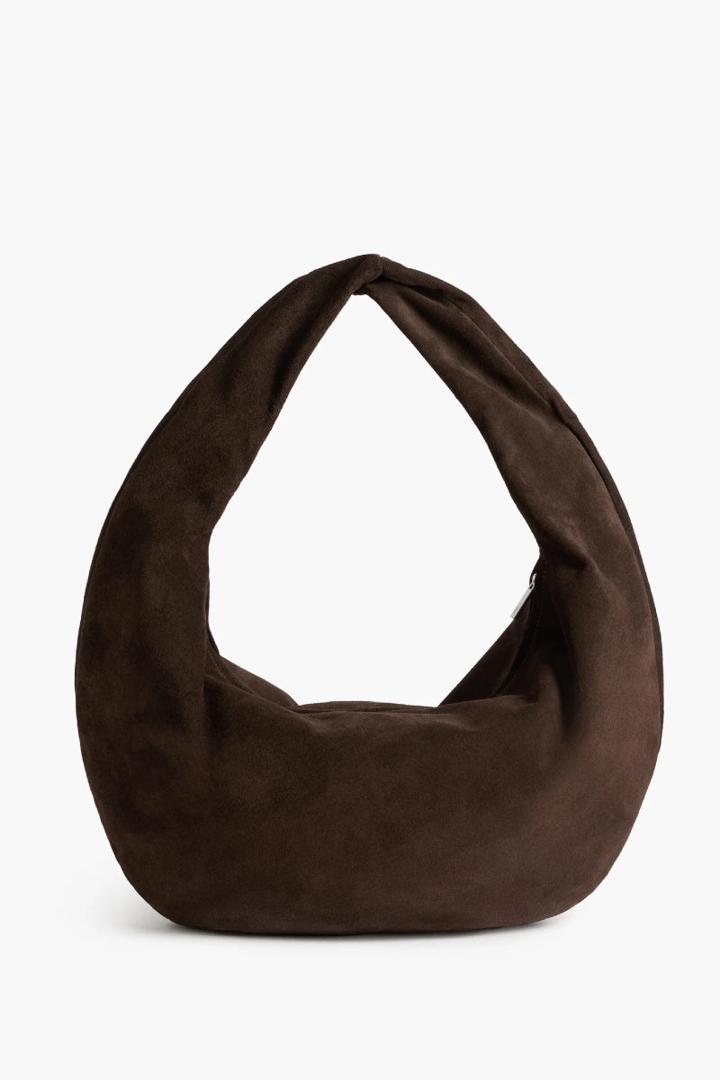 Flattered Alva shoulder bag suede - chocolate