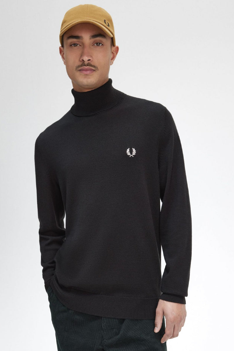 Fred Perry Roll neck jumper - night green