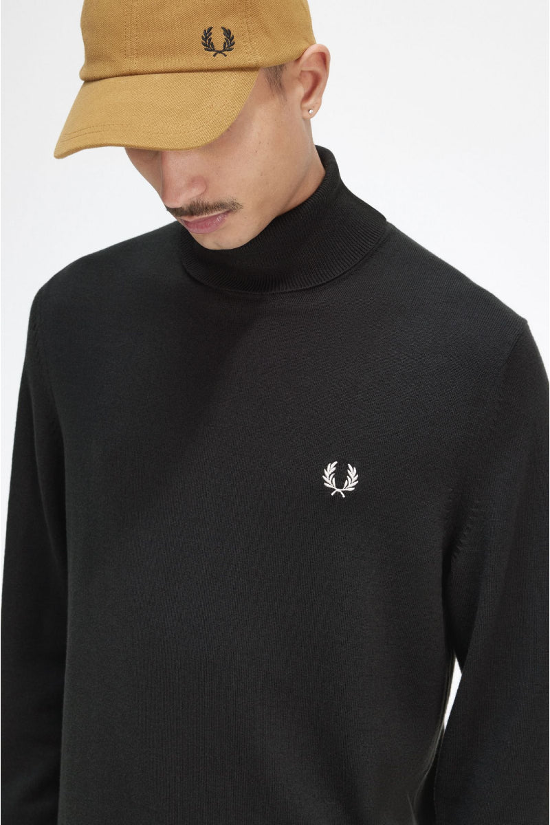 Fred Perry Roll neck jumper - night green