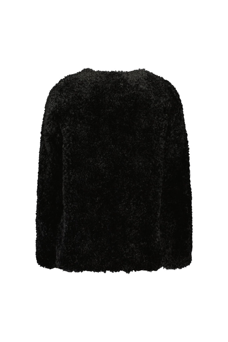Gauhar Faux Fur Jacket - black