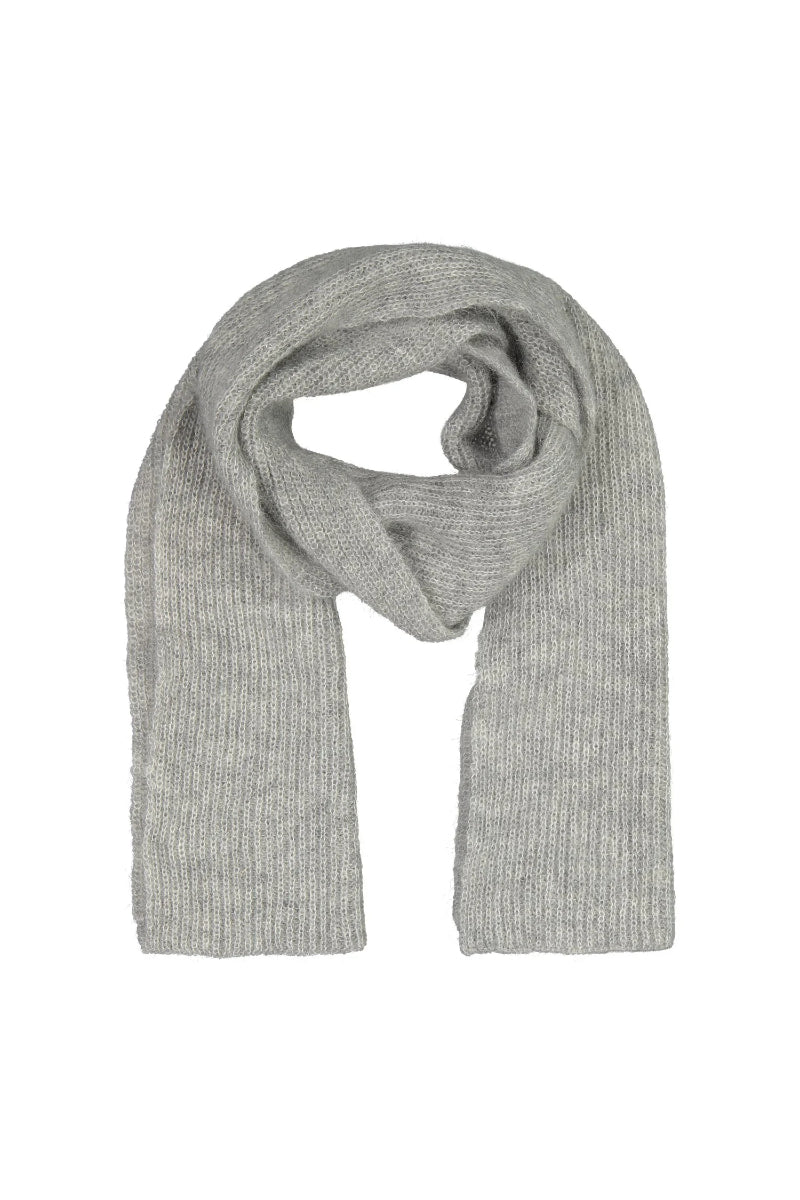 Gauhar Mohair scarf - feather grey