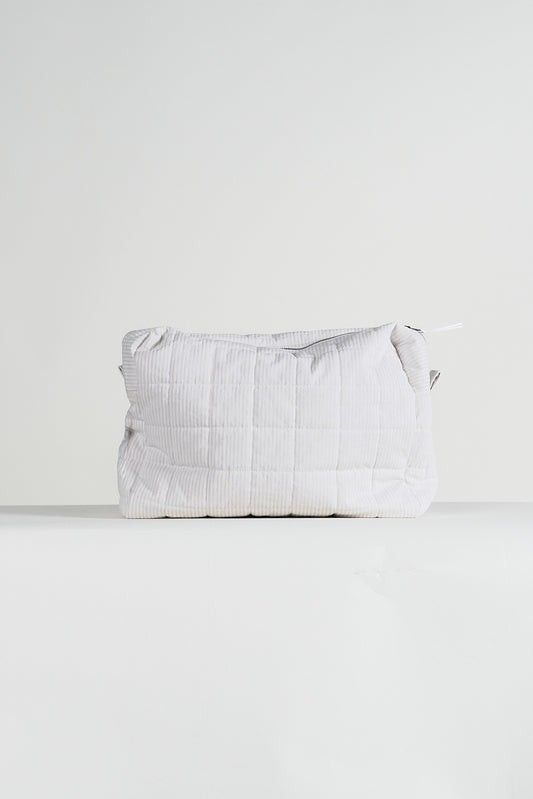 Gauhar Quilted Cosmetic Bag Large - sand