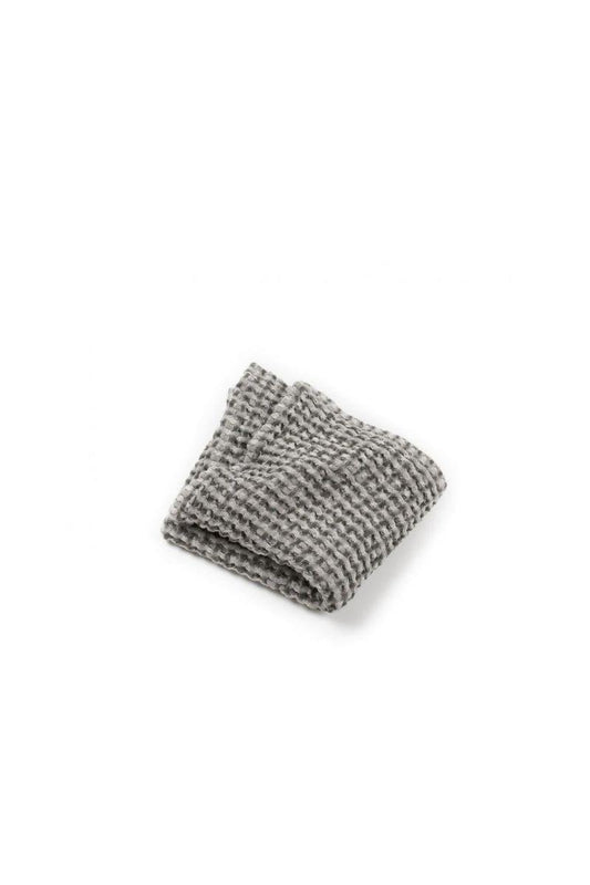 Gauhar waffle towel - small dark grey
