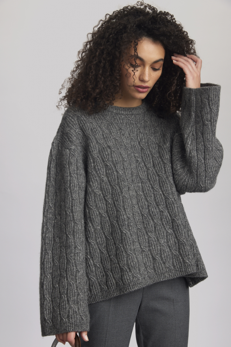 Gestuz AdieGZ pullover - deep gray melange