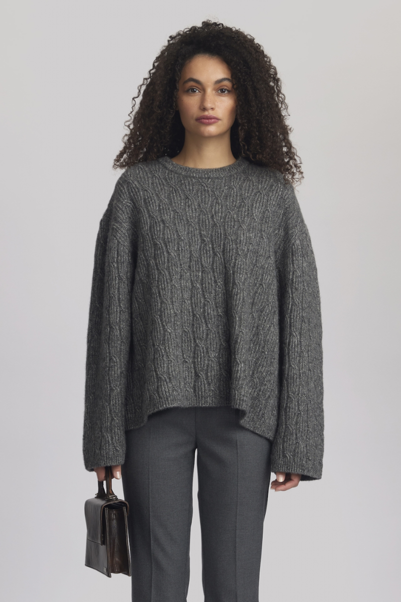 Gestuz AdieGZ pullover - deep gray melange