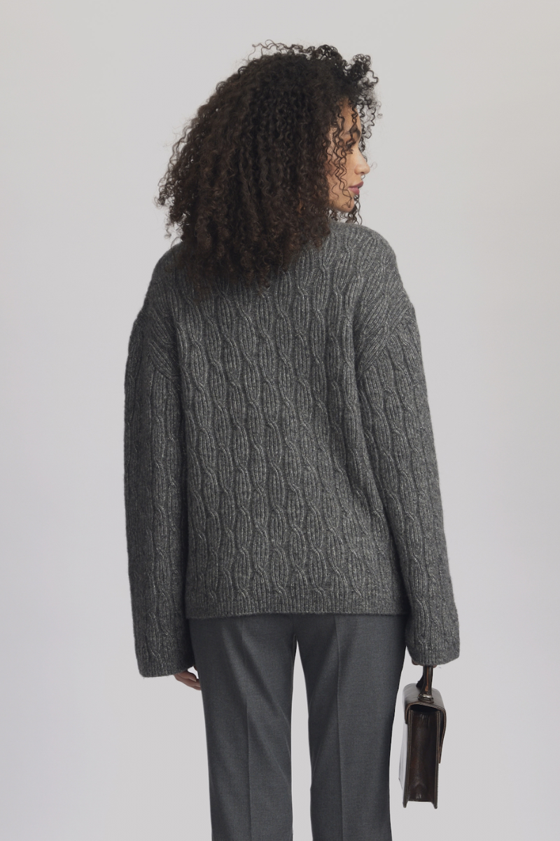 Gestuz AdieGZ pullover - deep gray melange