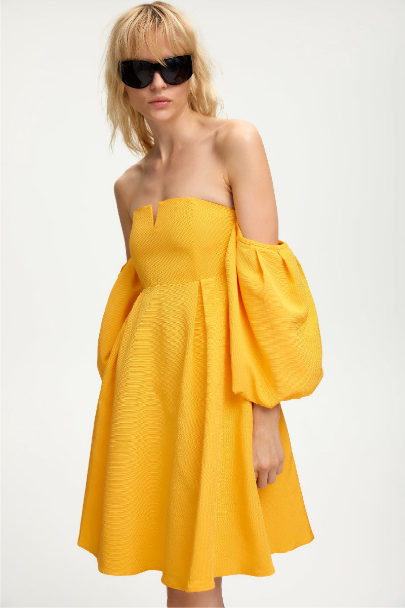 Gestuz DaniGZ off shoulder dress - Kumquat