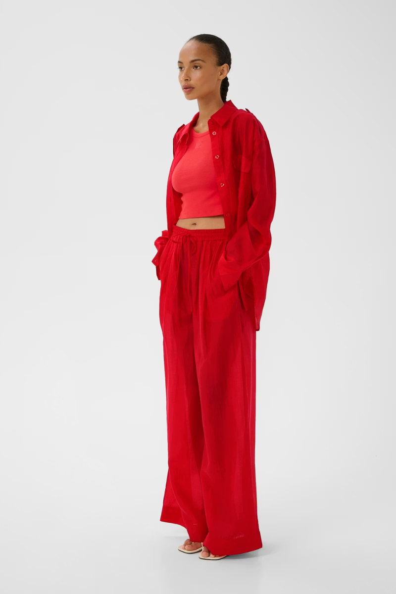 Gestuz GZsiora HW pants - tomato