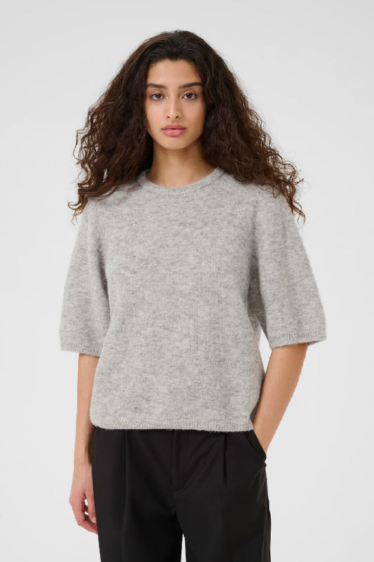 Gestuz AlphaGZ ss tee - light grey melange