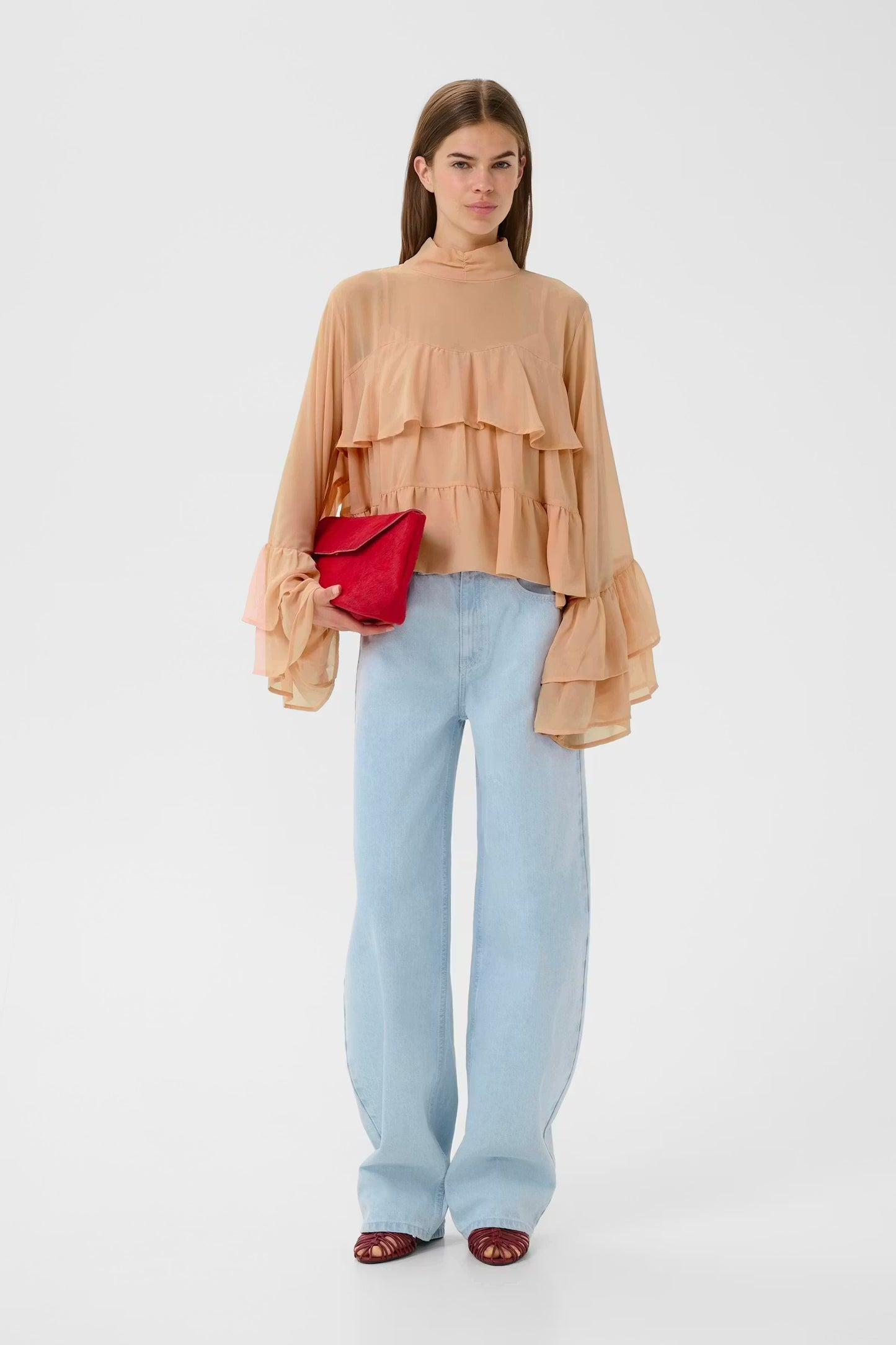 Gestuz GZchiffany blouse - maple sugar