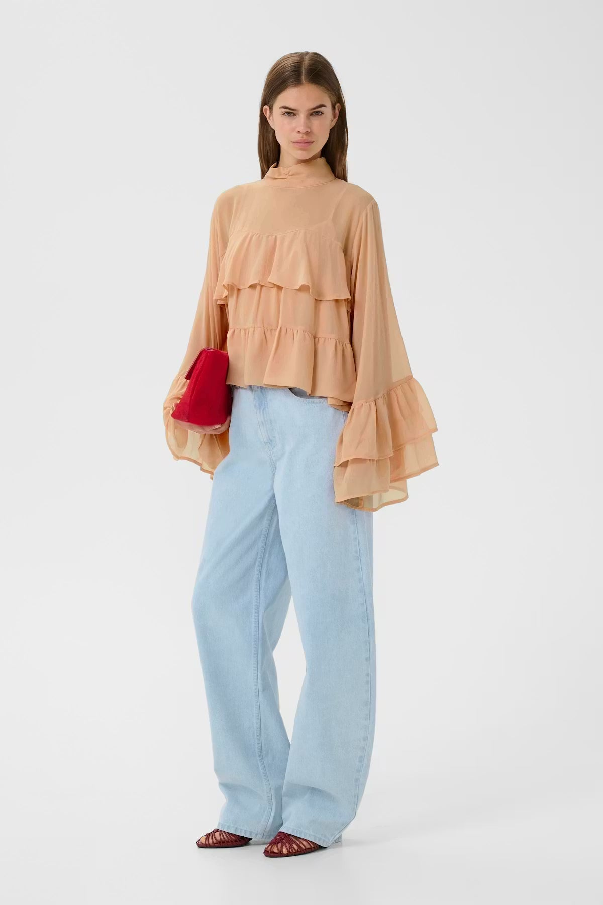 Gestuz GZchiffany blouse - maple sugar