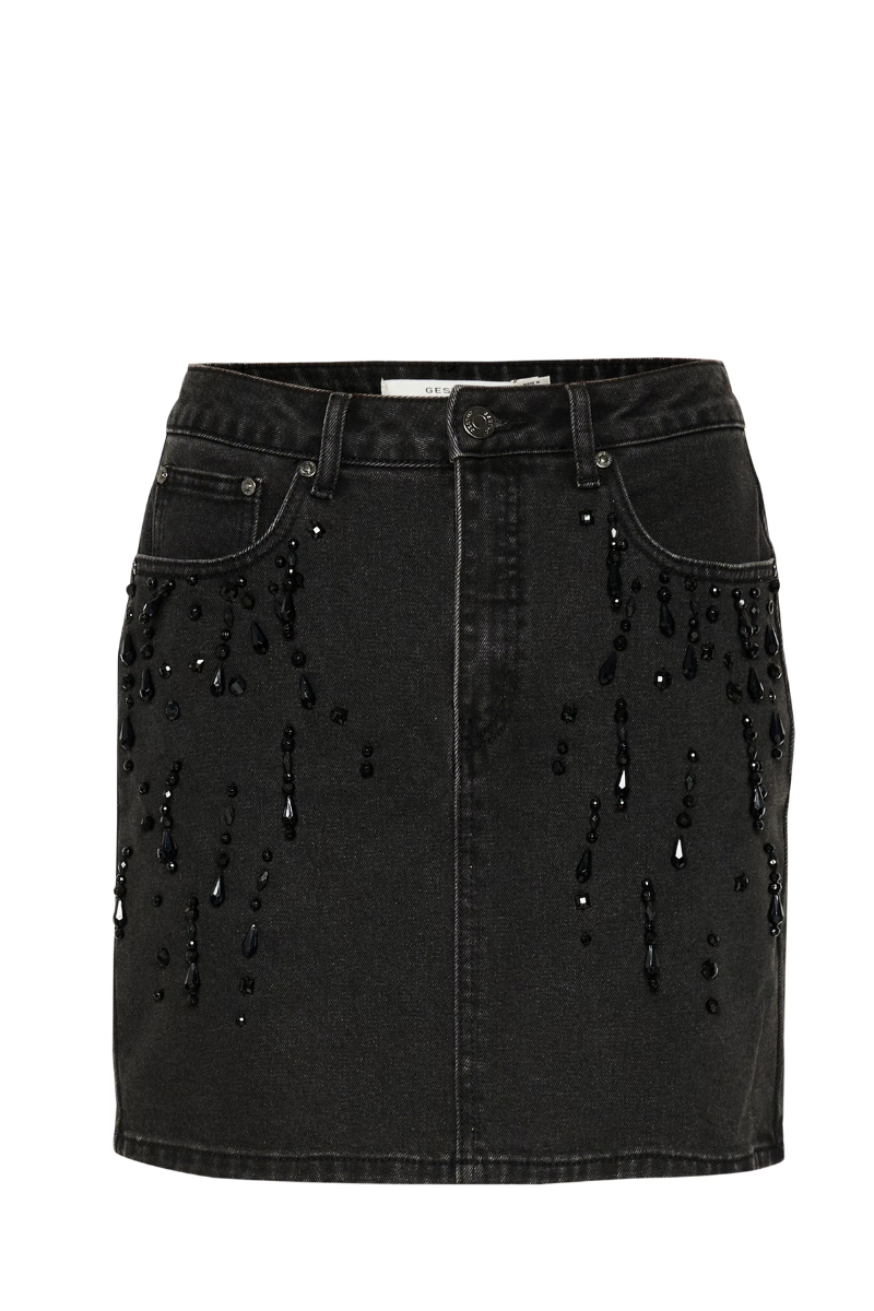 Gestuz SimilinaGZ short skirt - dark grey washed