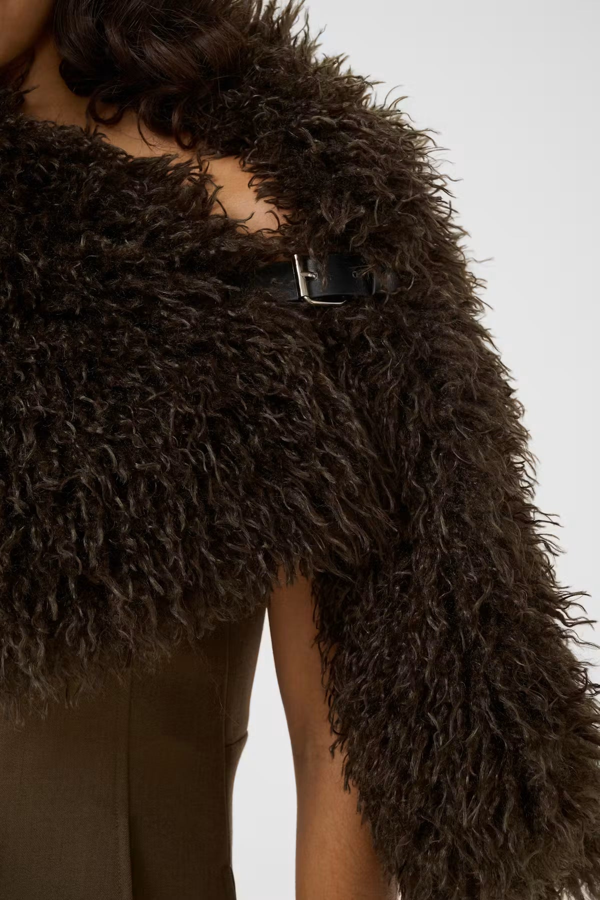 Gestuz GZchoa scarf - slate black / brown