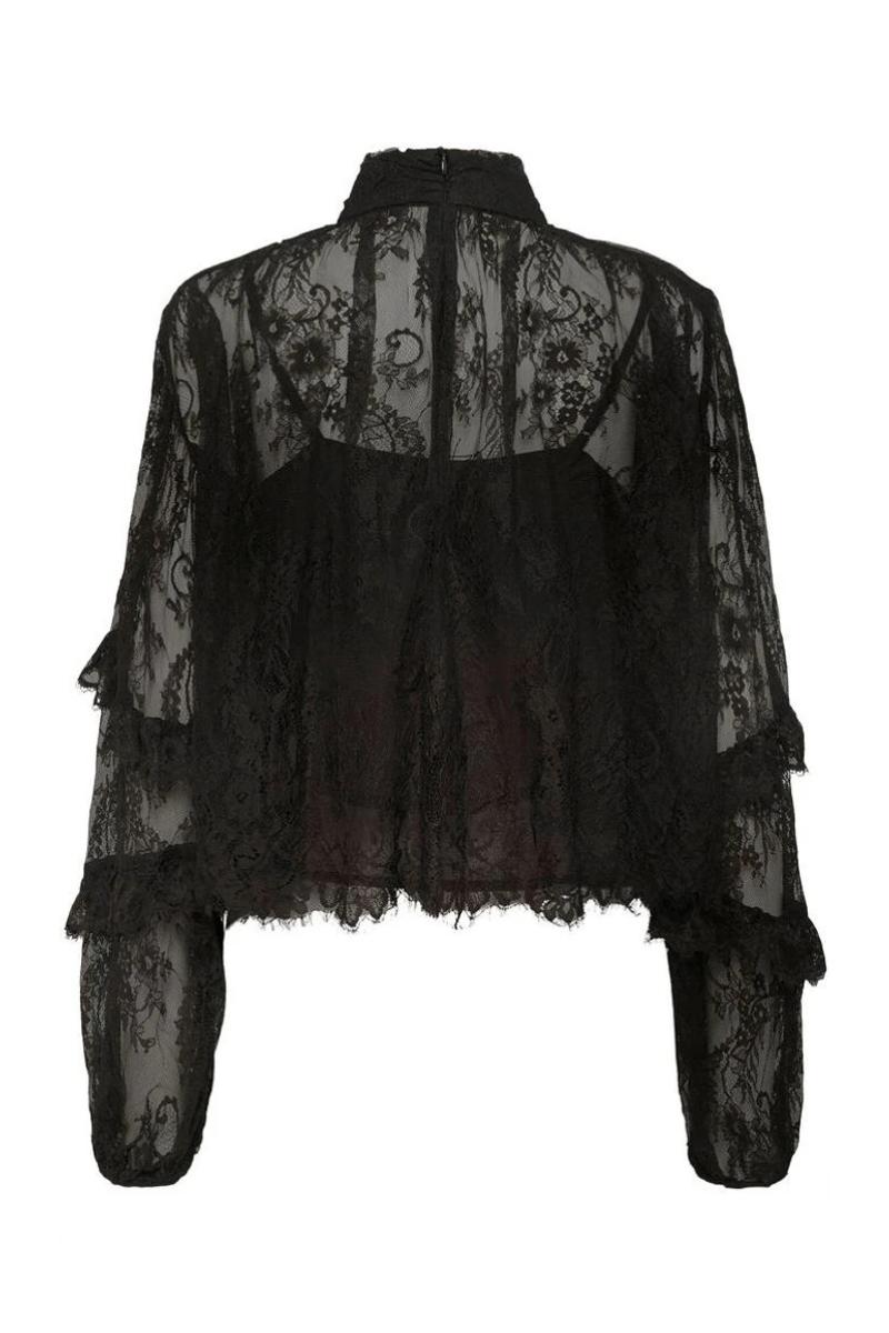 naisten musta pitsipaita