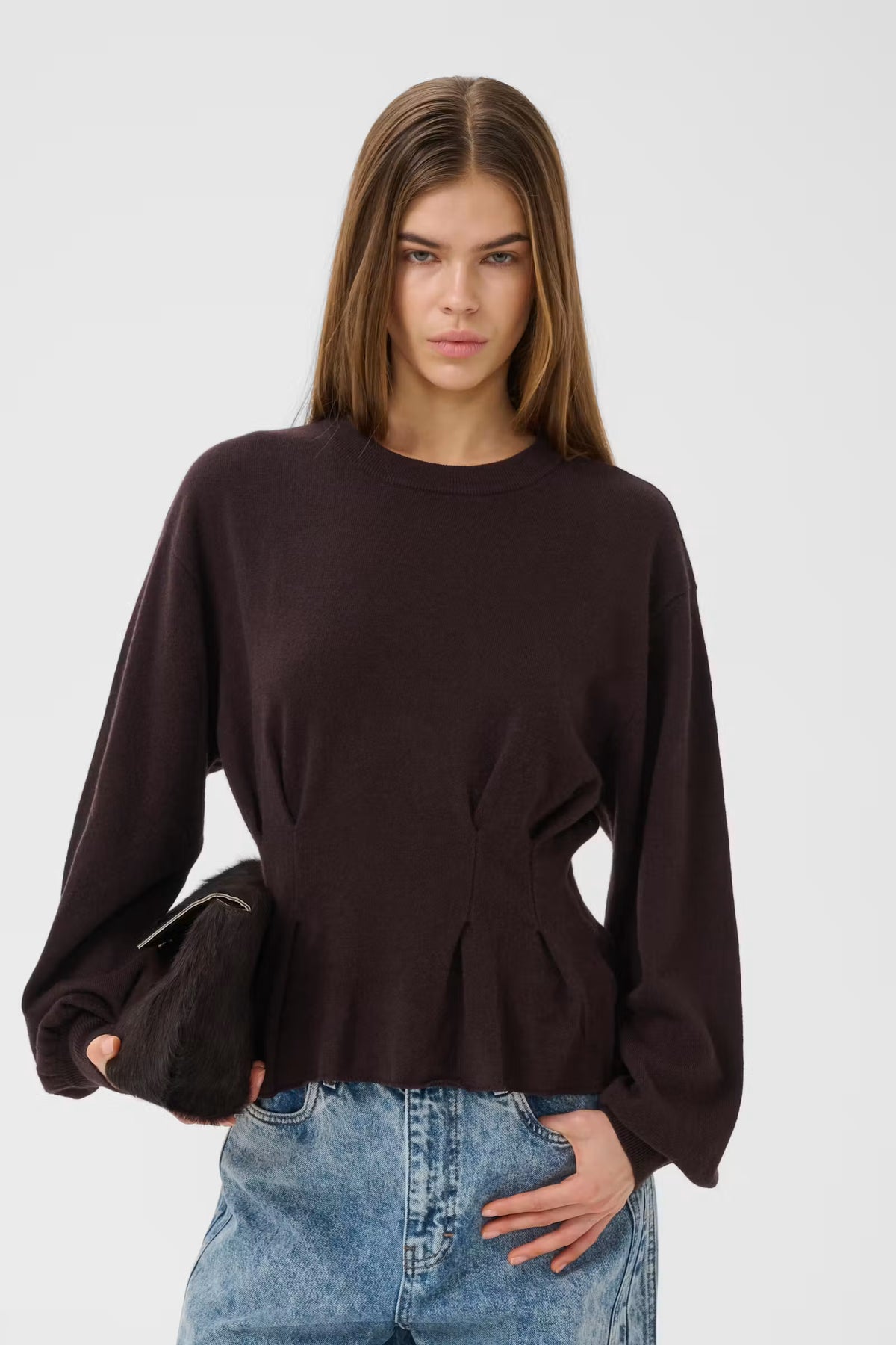 Gestuz GZmanzi Waist Pullover - ganache