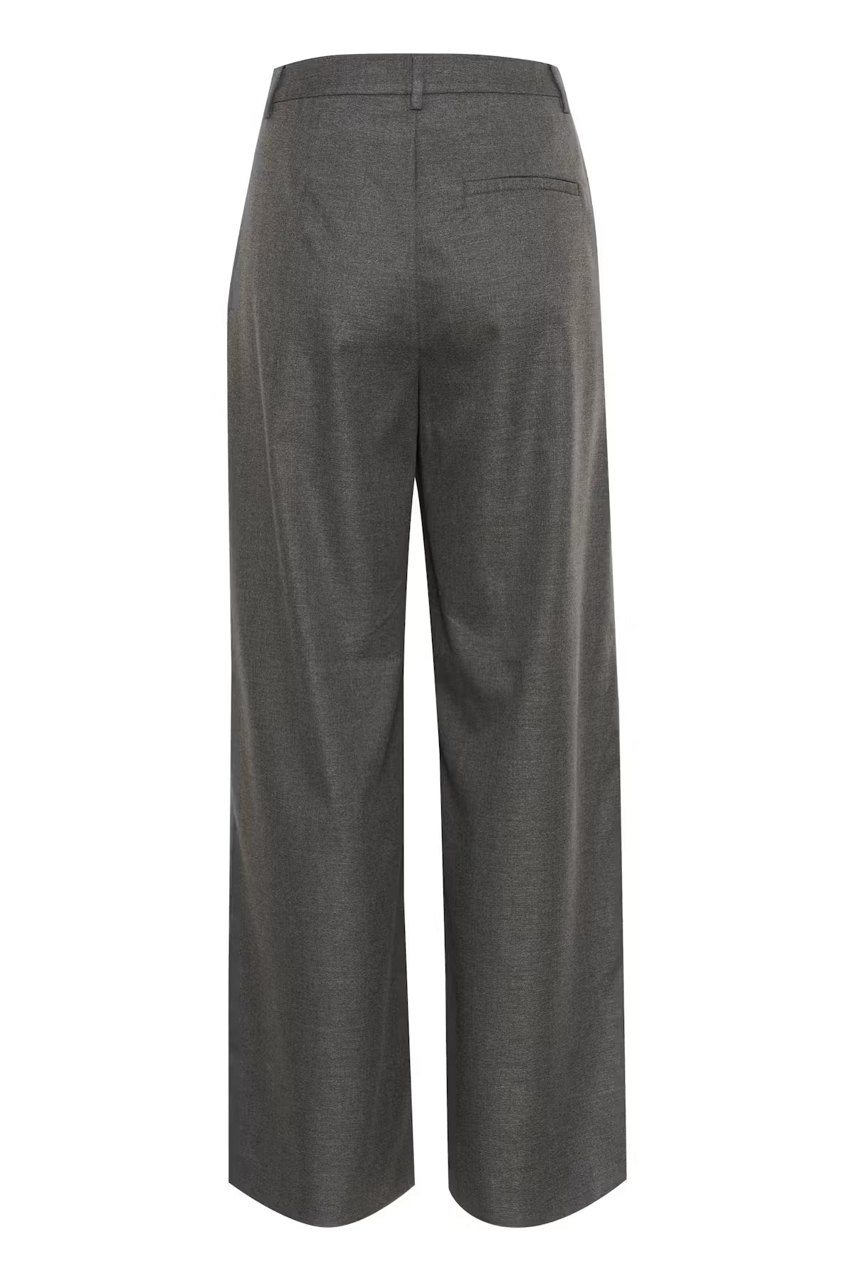 Gestuz GZpaula MW wide pants - dark grey melange