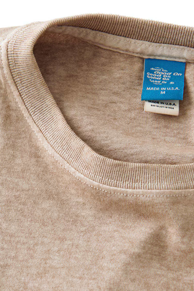 Good On S/S Crew tee - P-Latte