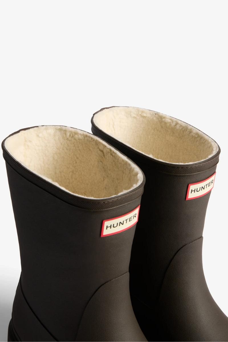 naisten lyhytvartiset vuorilliset ruskeat kumisaappaat