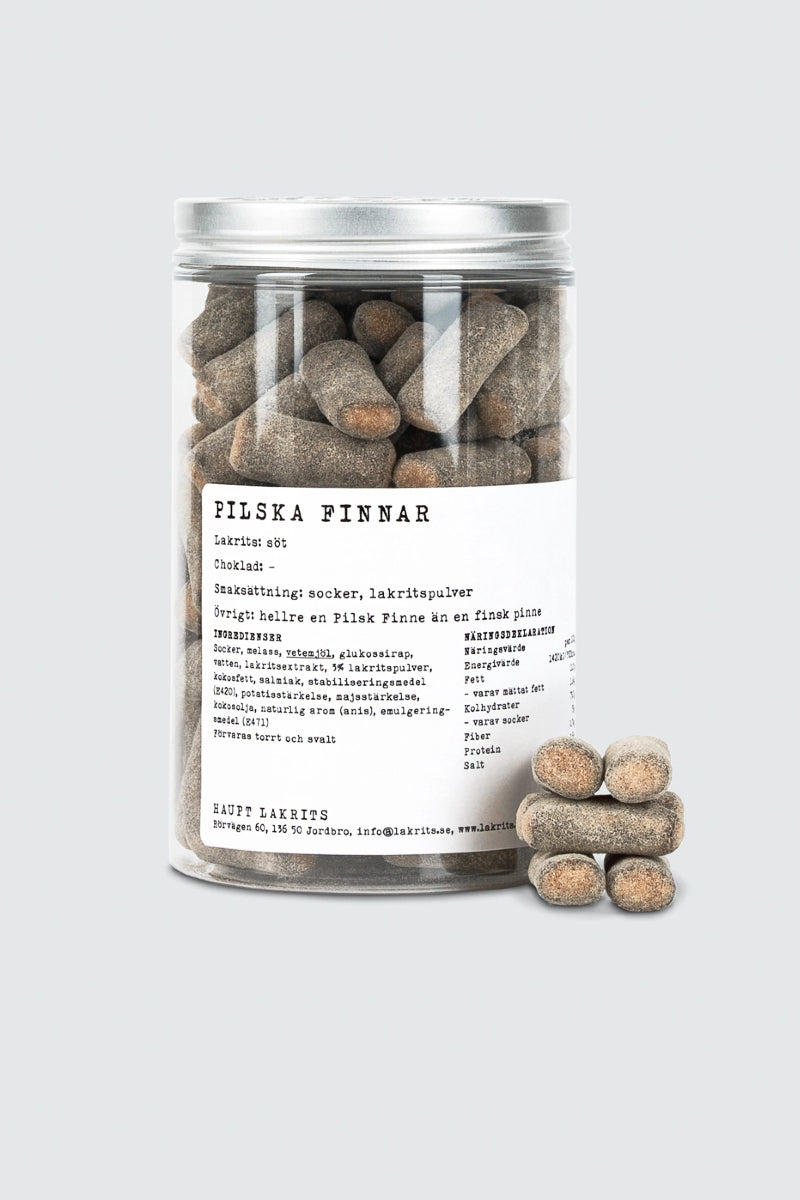 Haupt Lakrids Pilska Finnar lakritsi - 300g