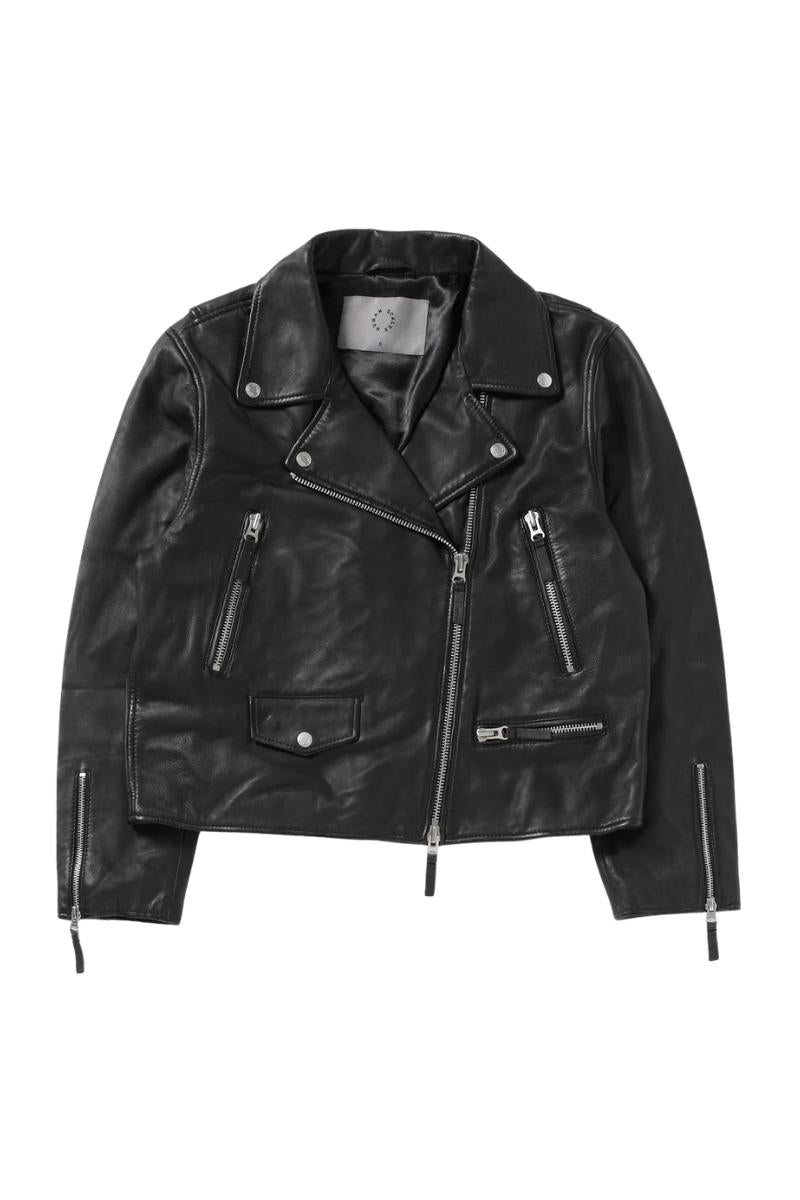 Naisten biker-nahkatakki