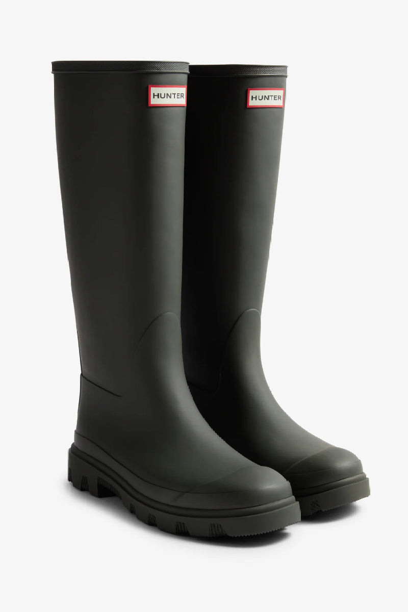 HUNTER Downpour Tall boot - dark olive