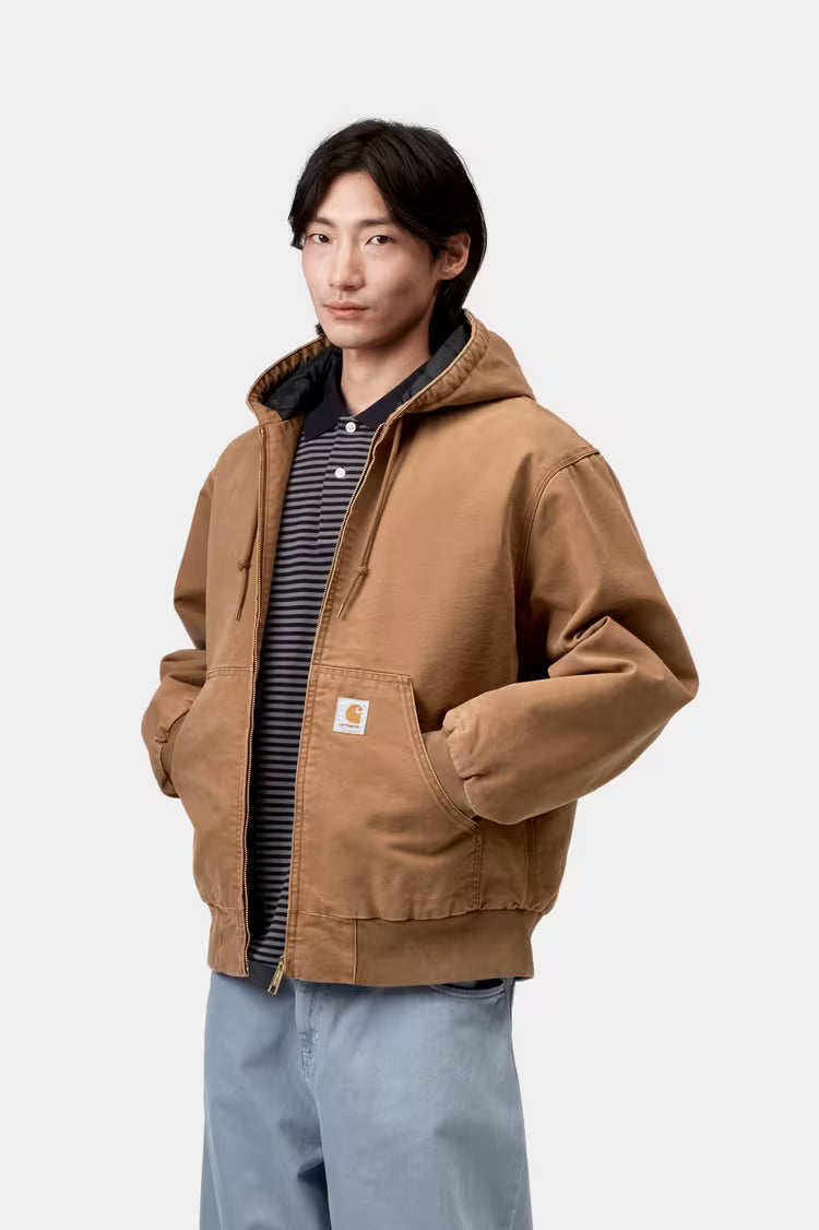Carhartt WIP OG Active Jacket Deadborn Canvas - hamilton brown
