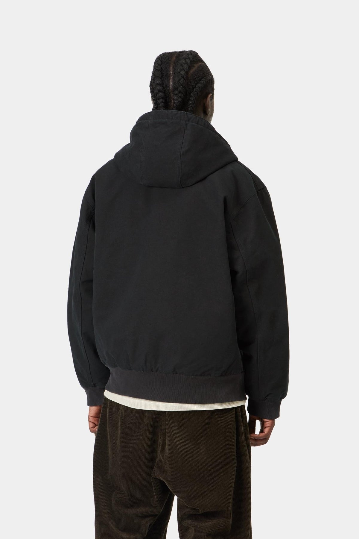 Carhartt WIP OG Active Jacket Black Stone Canvas - mallin yllä, kuva 2