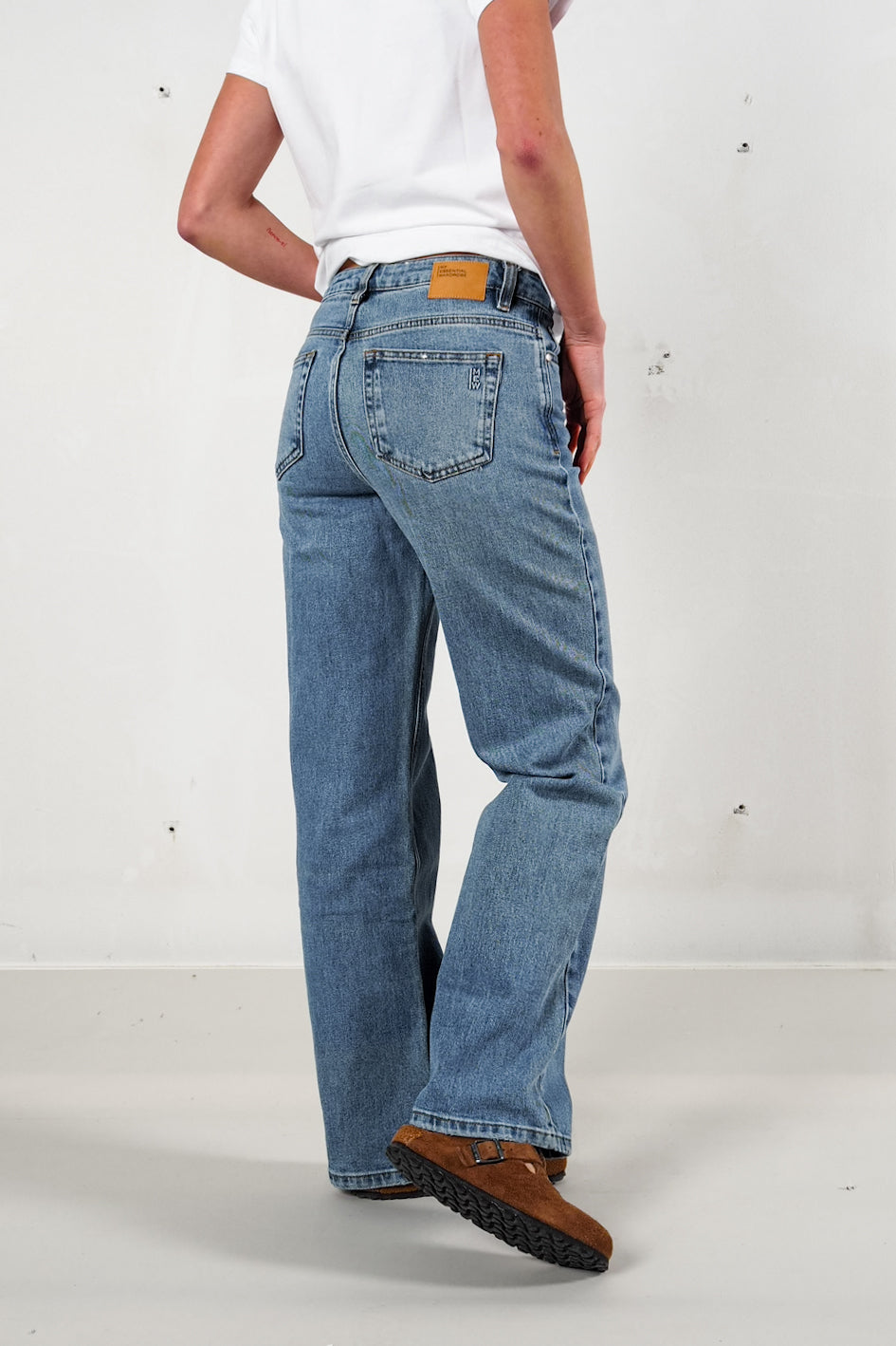 My Essential Wardrobe 35 The Louis 139 High Wide - medium blue retro wash