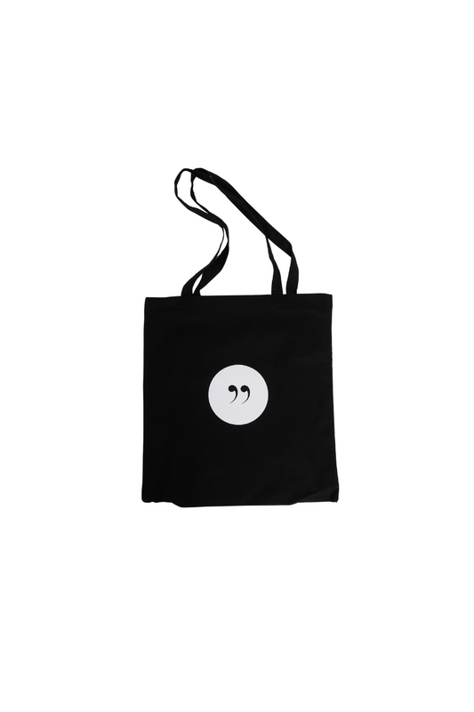 INCH" kangaskassi - musta