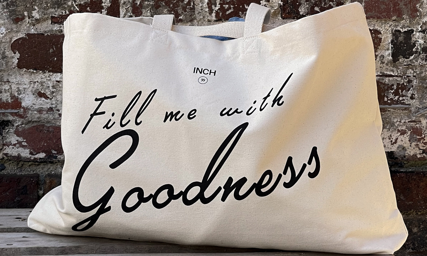 INCH" oversized goodness bag - suuri kangaskassi