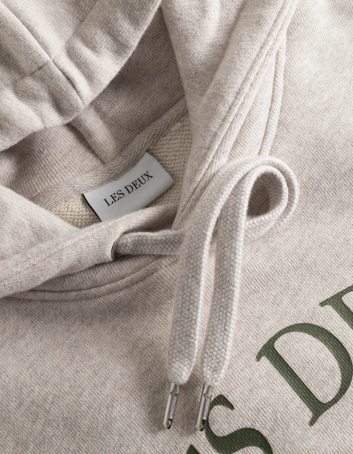 Les Deux Ivy League Hoodie - oatmeal melange