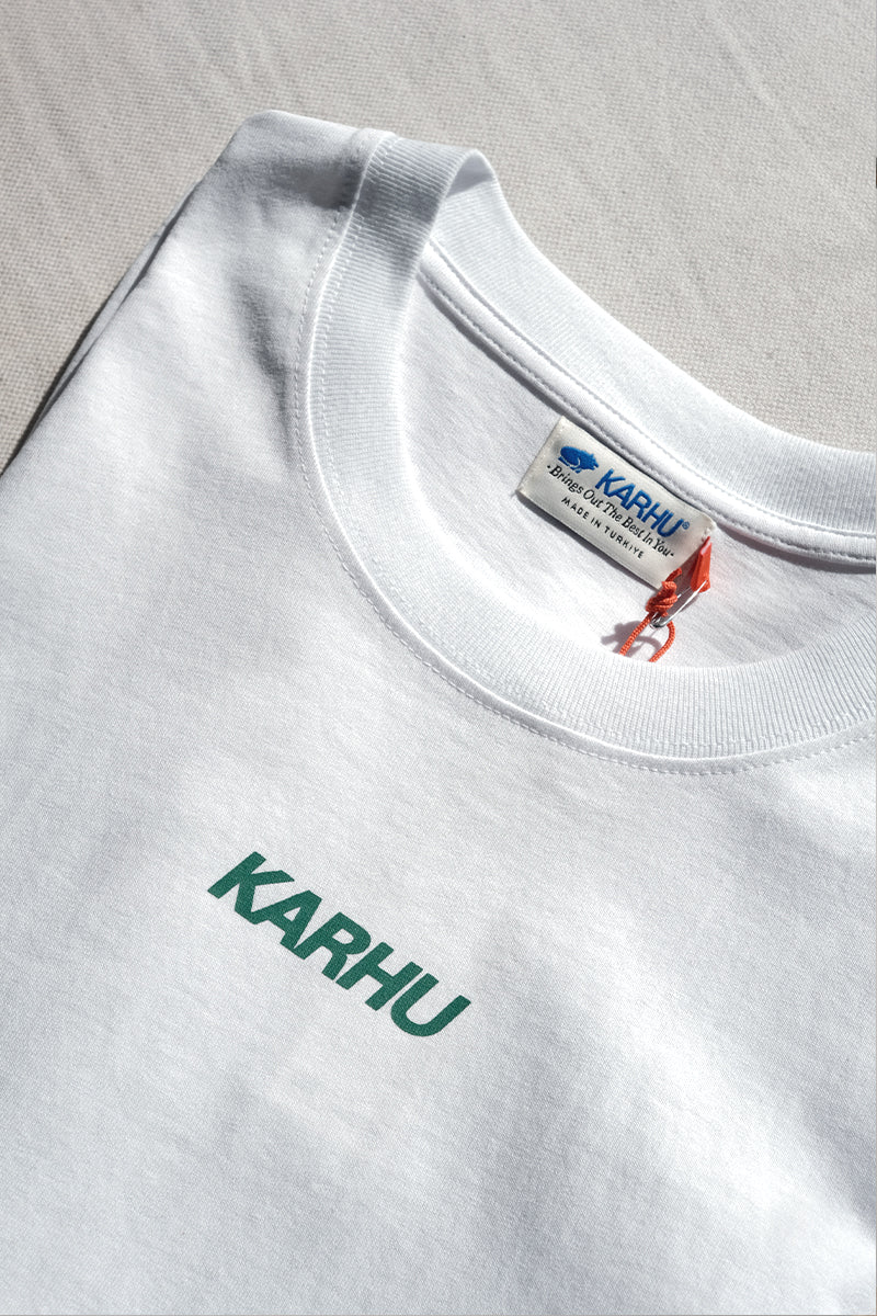 Karhu Fusion 2.0 OG T-shirt  - White / Ultramarine Green