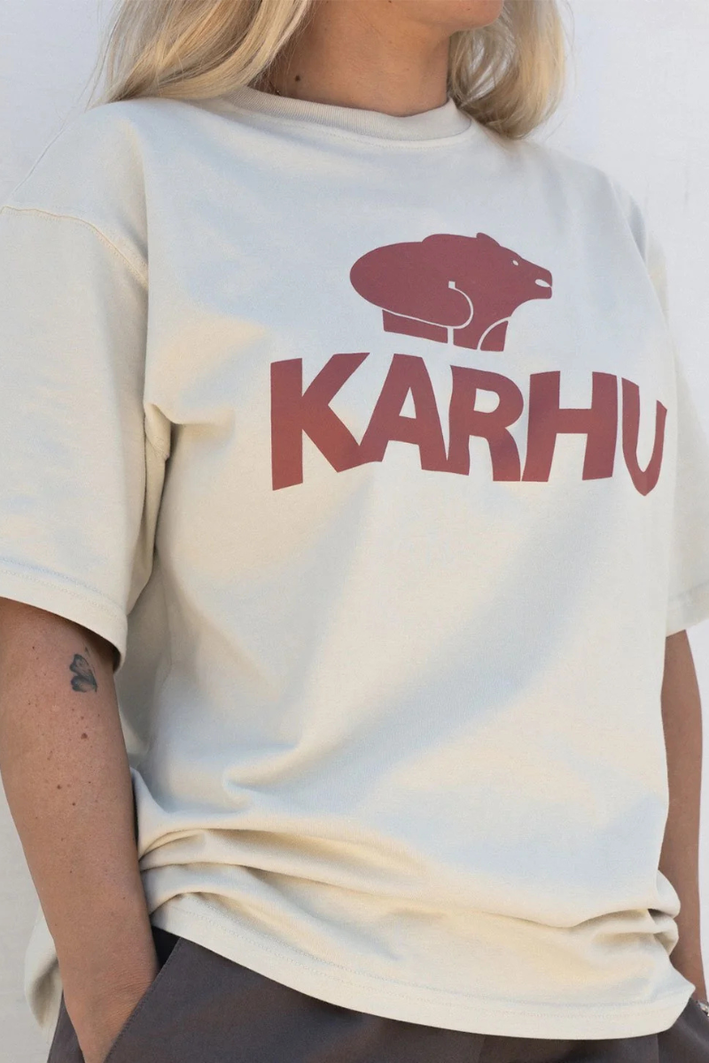 Karhu Classic Logo T-shirt - Turtledove / Light Mahogany
