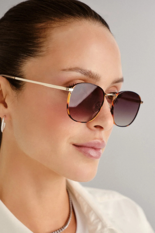 Le Specs Neptune Deux Sunglasses - Gold Tortoise