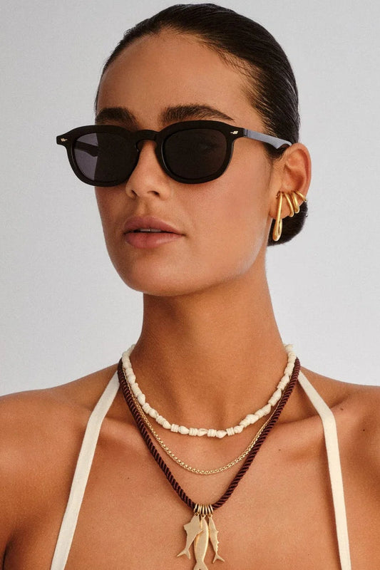 Le Specs Heart Throb - black/ smoke grey lens