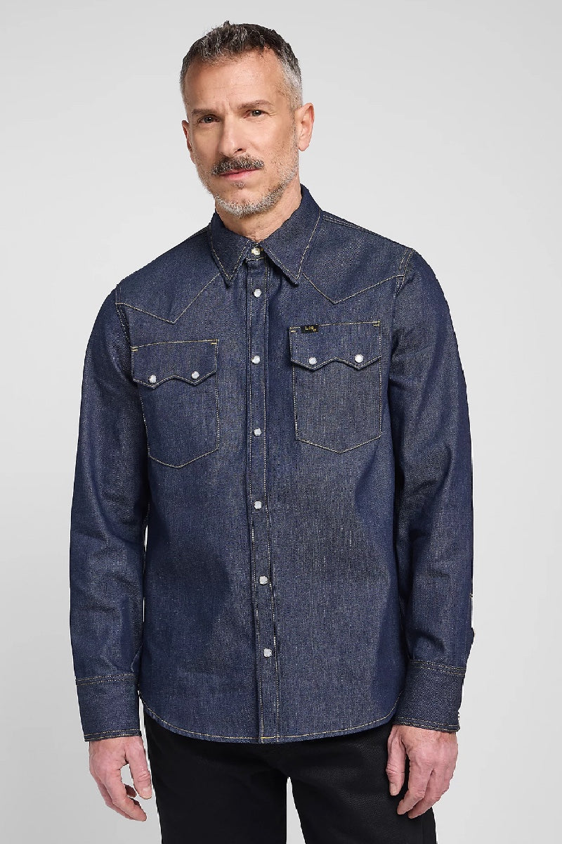 Lee 101 50's Western shirt - dry blue