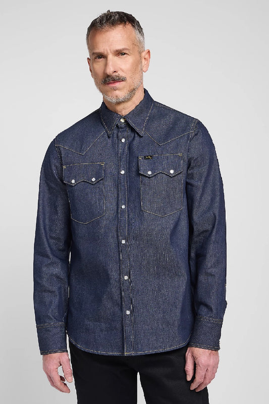 Lee 101 50's Western shirt - dry blue
