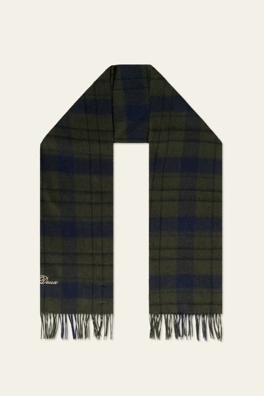 Les Deux Check Wool Scarf