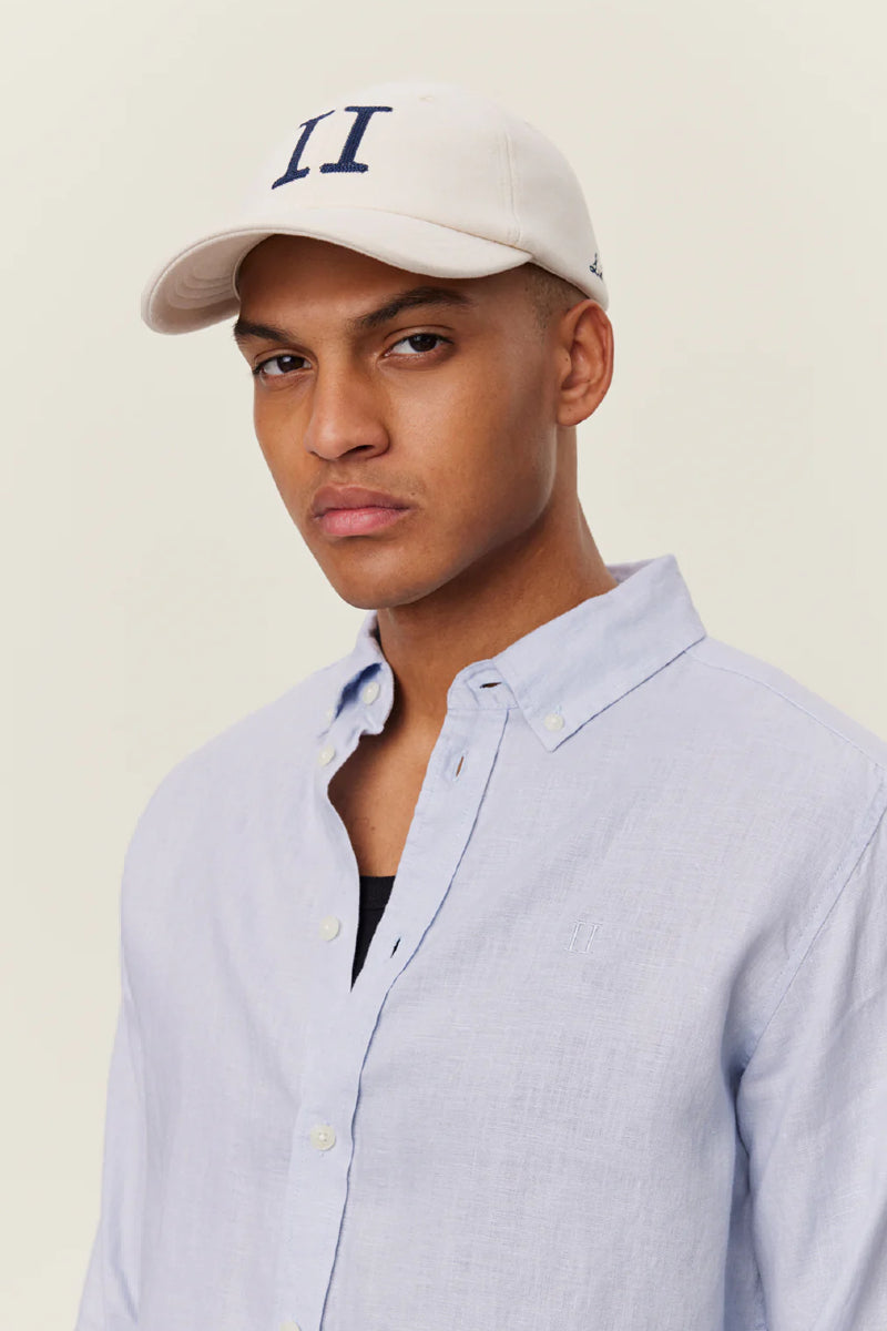 Les Deux Kristian Linen B.D. shirt - Summer sky