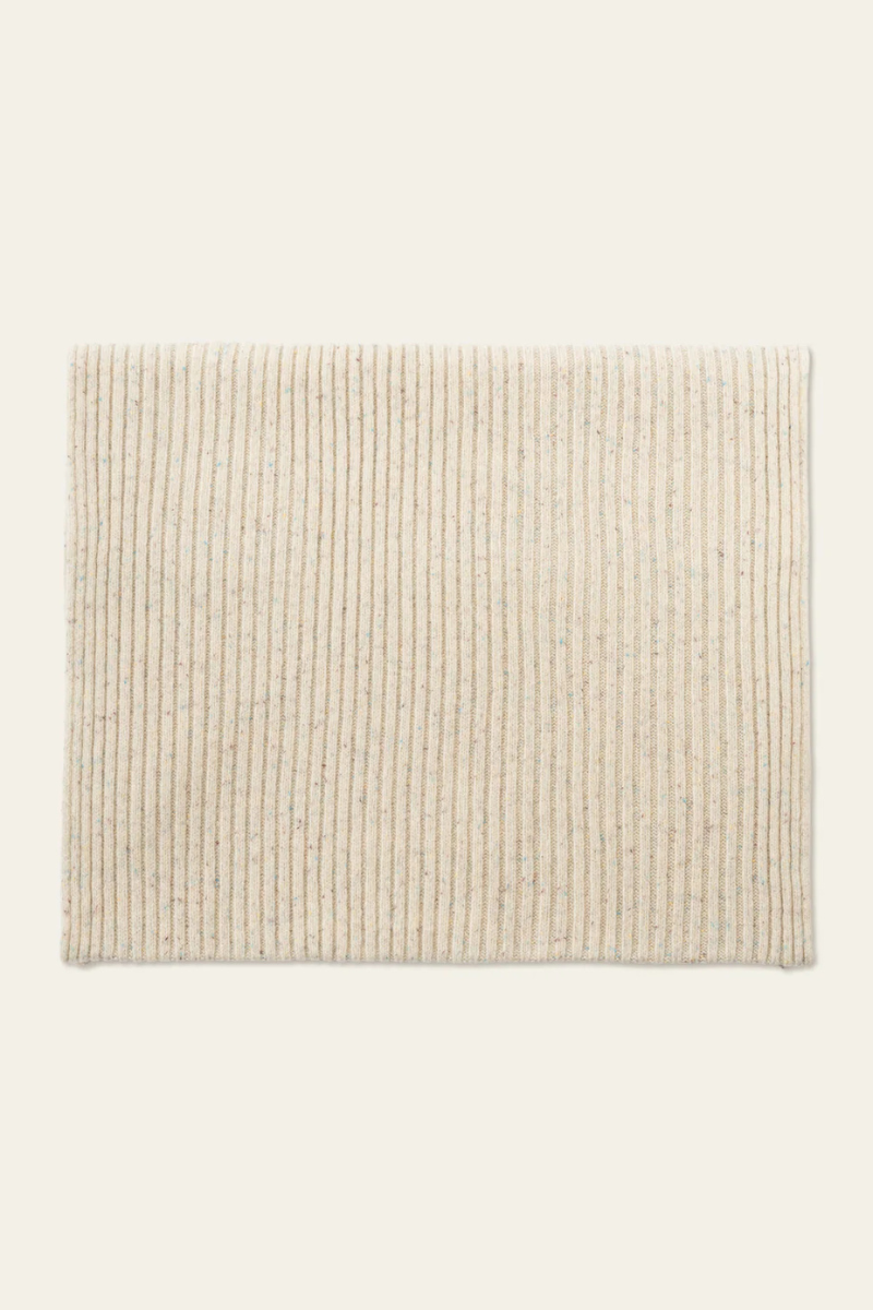 Les Deux Wells Fleck rib scarf - light sand