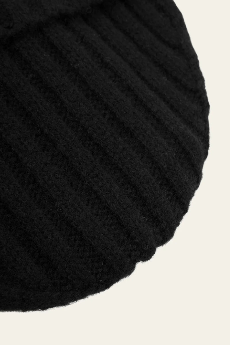 Les Deux Wells Wool Beanie - black