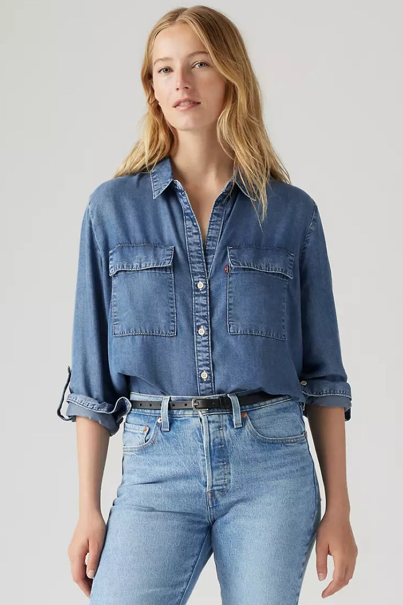 Levi's Doreen Utility Shirt - in patches 2