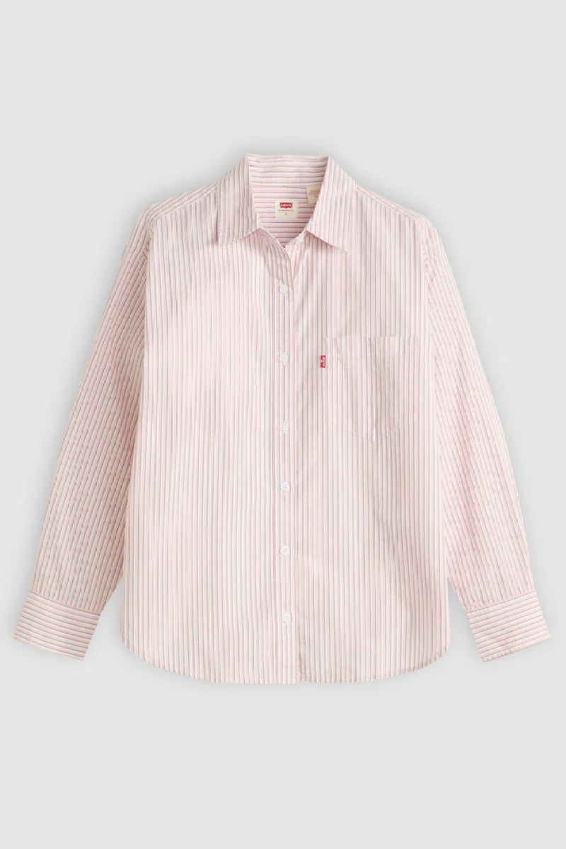 Levi's Harlie New Bf Shirt - rachel stripe peachskin